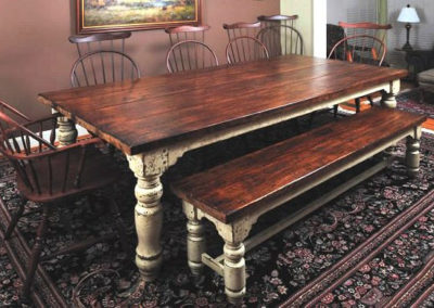 The "Stockton Farm Table" Bench